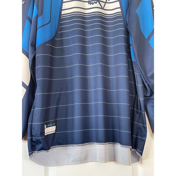 Fox Racing Long Sleeve Shirt Blue 100% Polyester Mens Size XXL - Picture 2 of 10